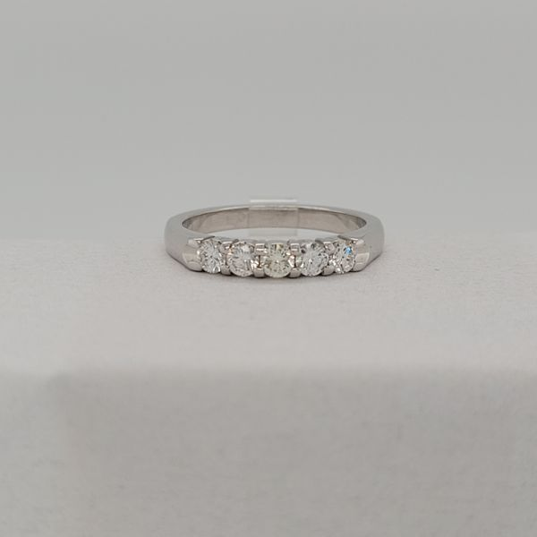 Women's Diamond Wedding Band Image 2 Dolabany Jewelers Westwood, MA