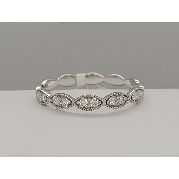 Women's Diamond Wedding Band Image 3 Dolabany Jewelers Westwood, MA
