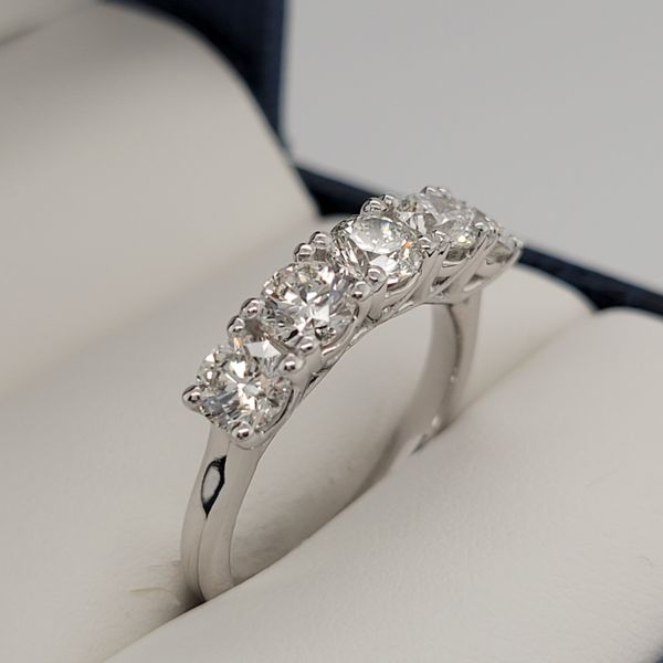 Women's Diamond Wedding Band Image 2 Dolabany Jewelers Westwood, MA