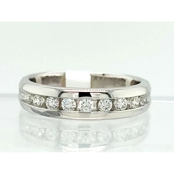 Men's Diamond Wedding Band Image 2 Dolabany Jewelers Westwood, MA