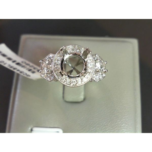 Diamond Semi-Mount Ring Dolabany Jewelers Westwood, MA