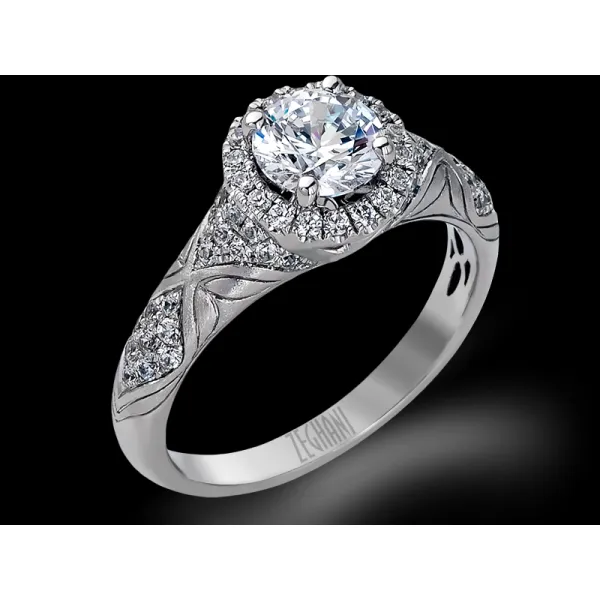Diamond Semi-Mount Ring Dolabany Jewelers Westwood, MA