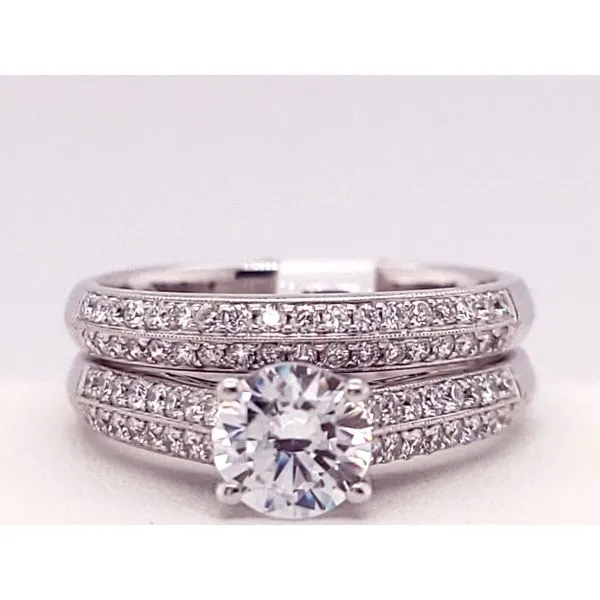 Diamond Semi-Mount Ring Image 2 Dolabany Jewelers Westwood, MA