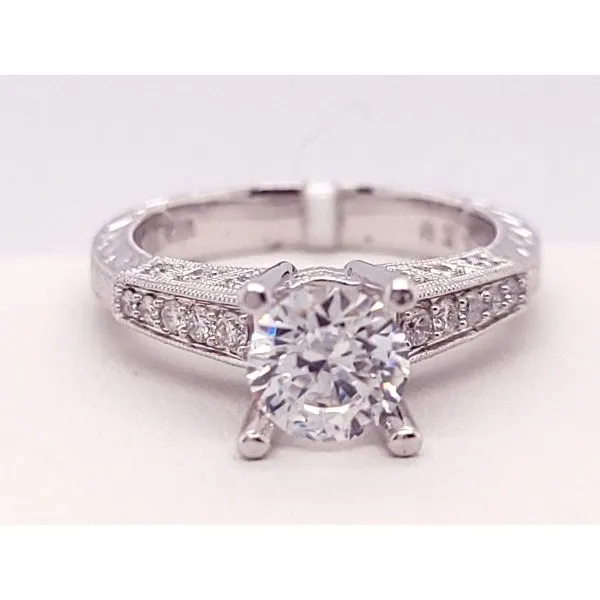 Diamond Semi-Mount Ring Image 2 Dolabany Jewelers Westwood, MA