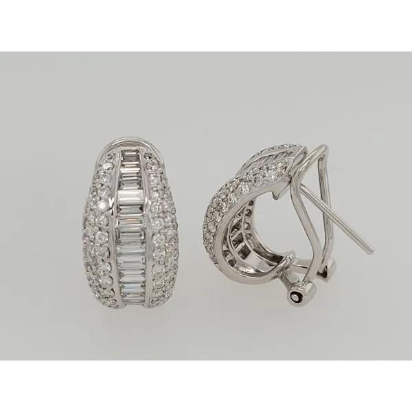Diamond Earring Image 2 Dolabany Jewelers Westwood, MA