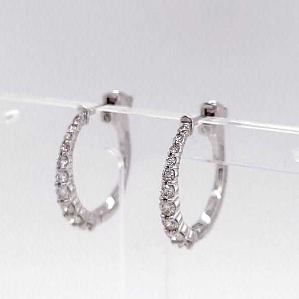 Diamond Earring Image 2 Dolabany Jewelers Westwood, MA