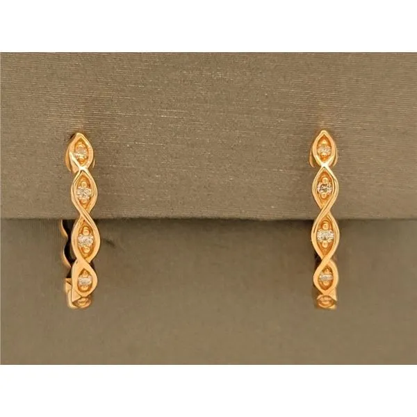 Diamond Earring Image 2 Dolabany Jewelers Westwood, MA