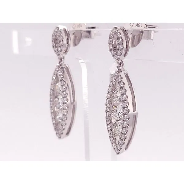 Diamond Earring Image 2 Dolabany Jewelers Westwood, MA