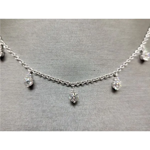 Diamond Necklace Image 2 Dolabany Jewelers Westwood, MA