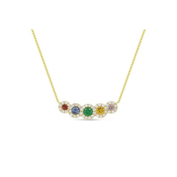Colored Stone Necklace Dolabany Jewelers Westwood, MA