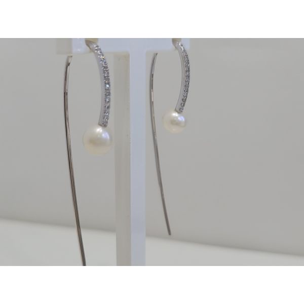 Pearl Earrings Image 2 Dolabany Jewelers Westwood, MA