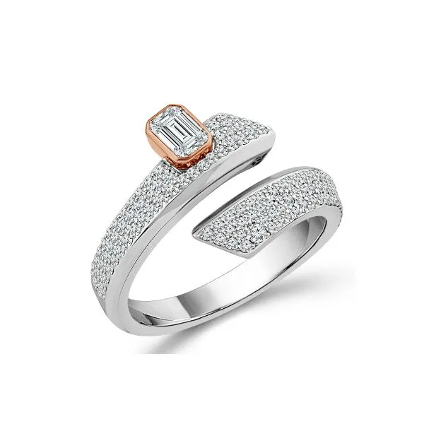 Two Tone 14 Karat White & Rose Galaxy Lab Diamond Fashion Ring Doland Jewelers, Inc. Dubuque, IA