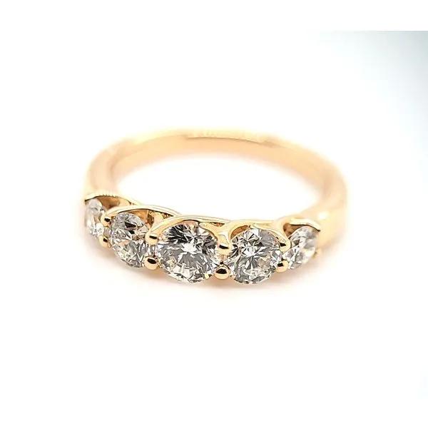 Yellow 14Kt 5 Stone Diamond Fashion Ring Doland Jewelers, Inc. Dubuque, IA