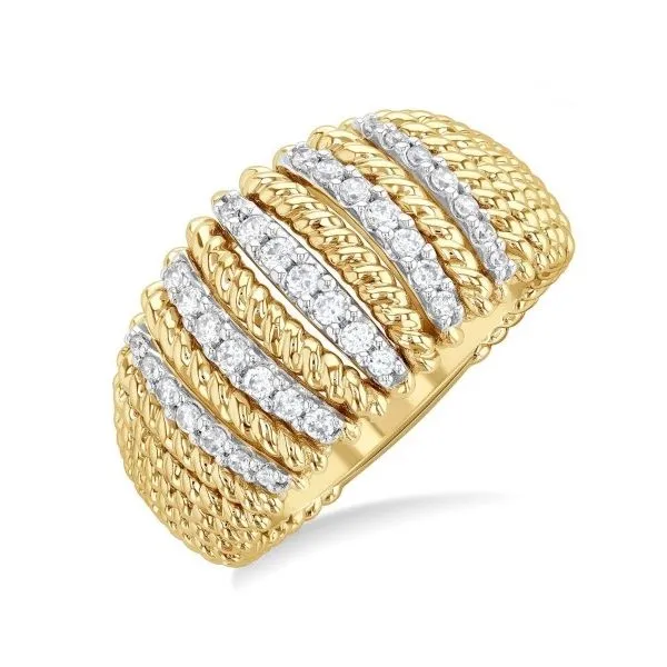 Yellow 14 Karat Diamond Fashion Ring Doland Jewelers, Inc. Dubuque, IA