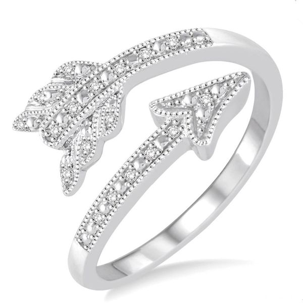 Sterling Silver Open Arrow Diamond Fashion Ring Doland Jewelers, Inc. Dubuque, IA