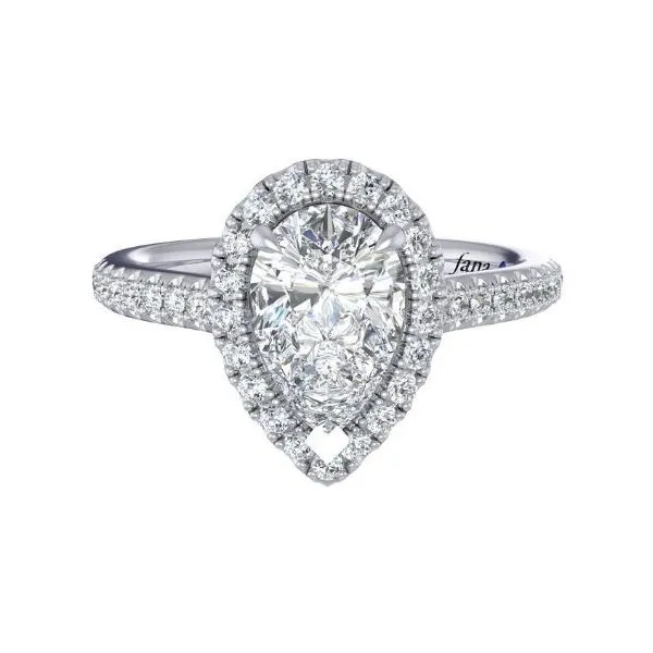 White 14Kt Halo Semi Mount Ring Image 2 Doland Jewelers, Inc. Dubuque, IA