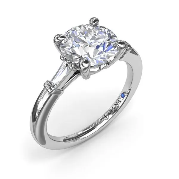 White 14Kt Baguette Diamond Semi Mount Ring Doland Jewelers, Inc. Dubuque, IA