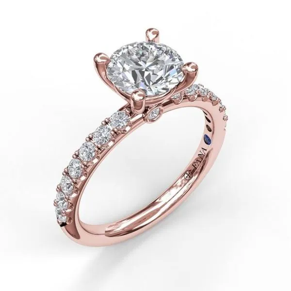 Rose 14Kt In Line Semi Mount Ring Doland Jewelers, Inc. Dubuque, IA