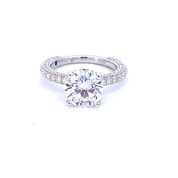 14K White Gold Pave Semi Mount Ring Doland Jewelers, Inc. Dubuque, IA