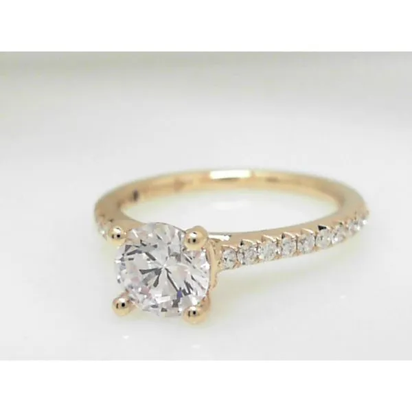 14K Yellow Gold In Line Semi Mount Ring Image 2 Doland Jewelers, Inc. Dubuque, IA