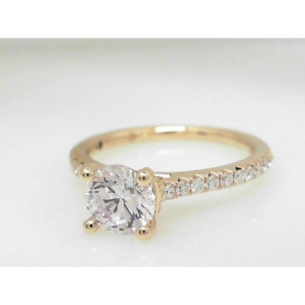 Yellow 14 Karat In Line Semi Mount Ring Image 2 Doland Jewelers, Inc. Dubuque, IA