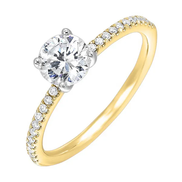 Yellow 14 Karat Diamond Semi Mount Ring Image 2 Doland Jewelers, Inc. Dubuque, IA