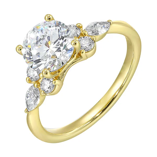Yellow 14 Karat Diamond Semi Mount Ring Doland Jewelers, Inc. Dubuque, IA