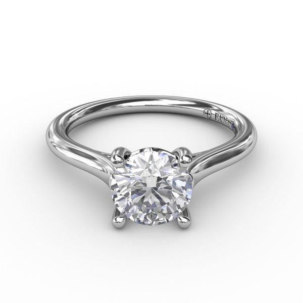 White 14Kt Solitaire Semi Mount Ring Image 2 Doland Jewelers, Inc. Dubuque, IA