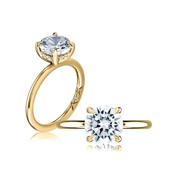 Yellow 14Kt Solitaire Semi Mount Ring Doland Jewelers, Inc. Dubuque, IA