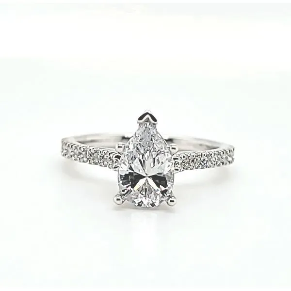 White 14Kt Cathedral Semi Mount Ring Doland Jewelers, Inc. Dubuque, IA