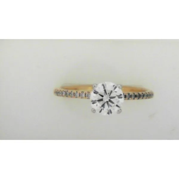 Yellow 14 Karat Diamond In Line Semi Mount Ring Doland Jewelers, Inc. Dubuque, IA