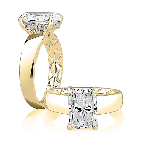 14K Yellow Gold Semi Wide Mount Ring Doland Jewelers, Inc. Dubuque, IA