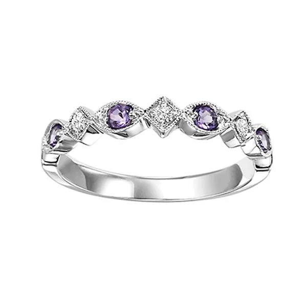 10K White Gold Stackable Gemstone Ring Doland Jewelers, Inc. Dubuque, IA