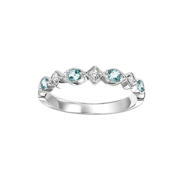 10K White Gold Stackable Gemstone Ring Doland Jewelers, Inc. Dubuque, IA