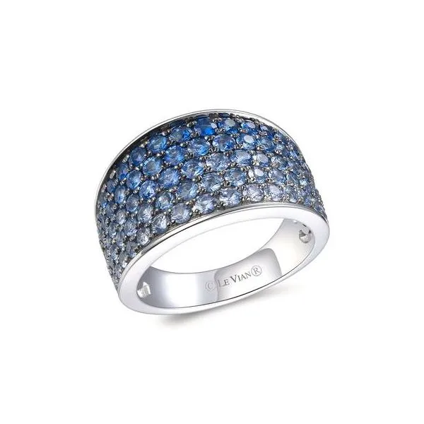 White 14K Gold Sapphire Gemstone Ring Doland Jewelers, Inc. Dubuque, IA