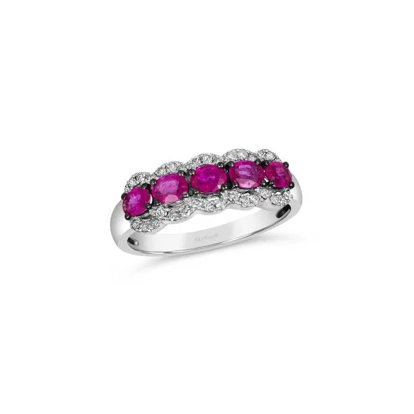 White 14 Karat Gemstone Ring Doland Jewelers, Inc. Dubuque, IA