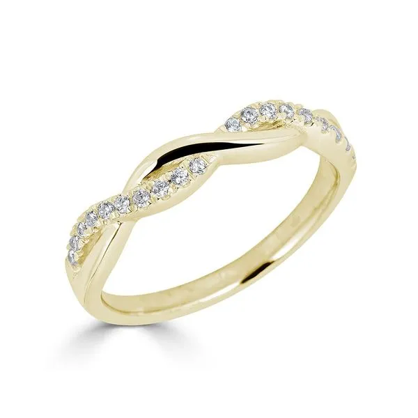 Yellow 14 Karat Twisted Stackable Wedding Band Doland Jewelers, Inc. Dubuque, IA