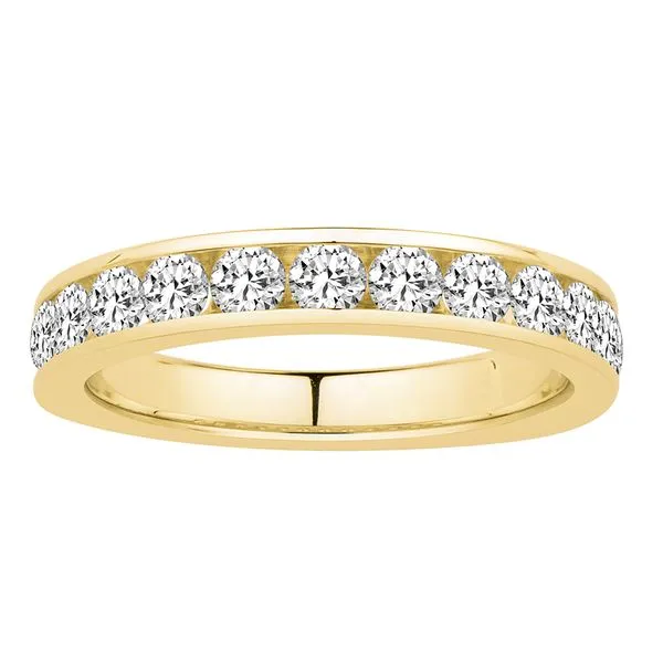 Yellow 14Kt Channel Set Wedding Band Doland Jewelers, Inc. Dubuque, IA