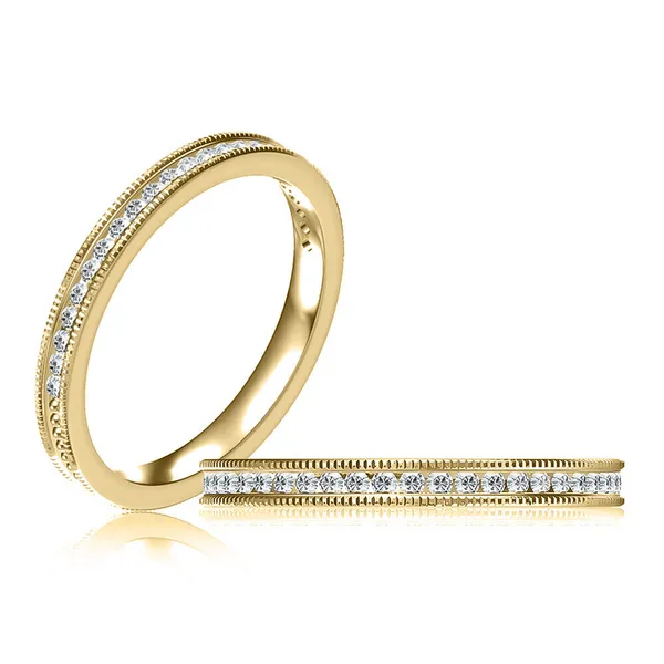 14K Yellow Gold Diamond Wedding Band Doland Jewelers, Inc. Dubuque, IA