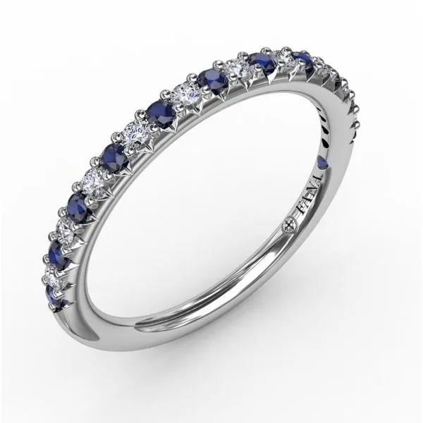 White 14 Karat Shared Prong Wedding Band Doland Jewelers, Inc. Dubuque, IA