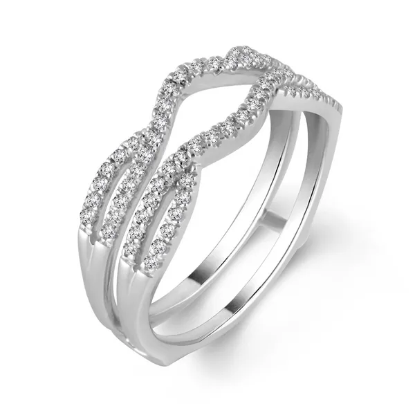 White 14 Karat Enhancer Wedding Band Doland Jewelers, Inc. Dubuque, IA
