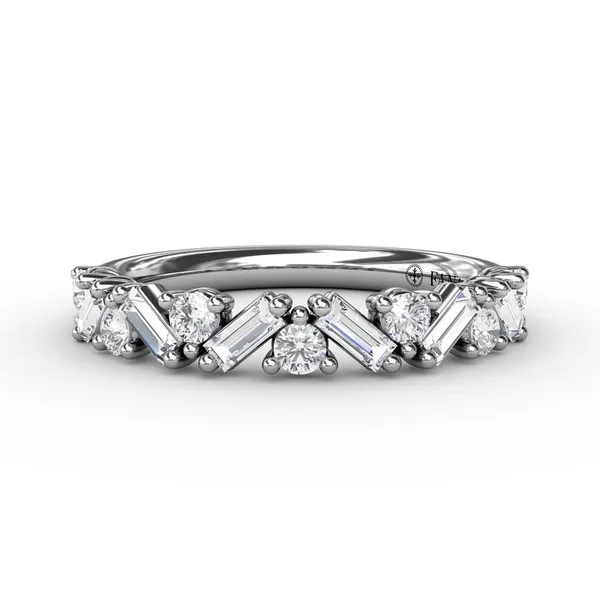 White 14 Karat Gold Wedding Band Doland Jewelers, Inc. Dubuque, IA