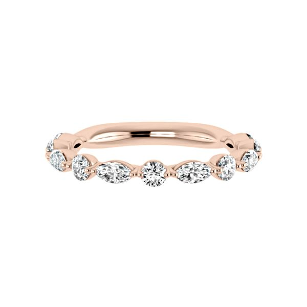 Rose 14 Karat Wedding Band Doland Jewelers, Inc. Dubuque, IA