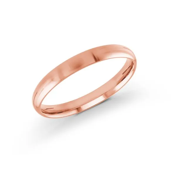 Rose 14 Karat Comfort Fit Wedding Band Doland Jewelers, Inc. Dubuque, IA