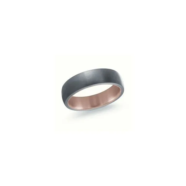 Men's 6mm Tantalum & 14k Rose Gold Wedding Band Doland Jewelers, Inc. Dubuque, IA