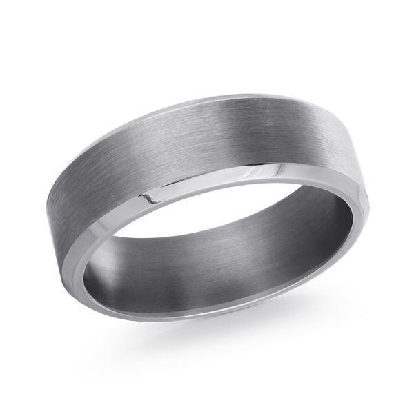 Gray Satin Tantalum Wedding Band Doland Jewelers, Inc. Dubuque, IA