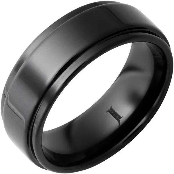Black Ceramic Polish Wedding Band Doland Jewelers, Inc. Dubuque, IA