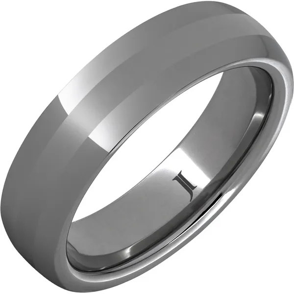 Gray Tungsten High Polished & Satin 6mm Wedding Band Doland Jewelers, Inc. Dubuque, IA