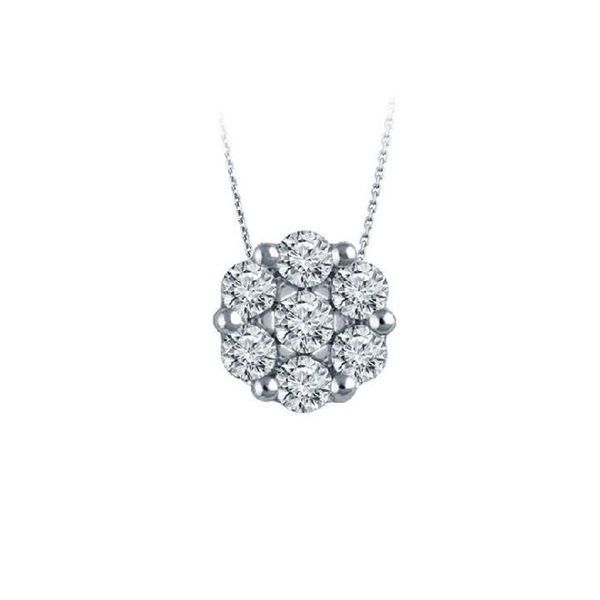 White 14Kt Bouquet Diamond Pendant Doland Jewelers, Inc. Dubuque, IA