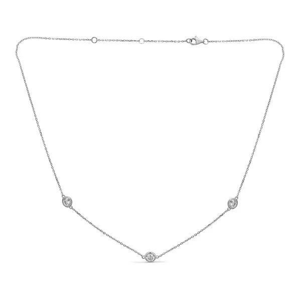 White 14 Karat Diamond-by-the-yard Pendant Doland Jewelers, Inc. Dubuque, IA
